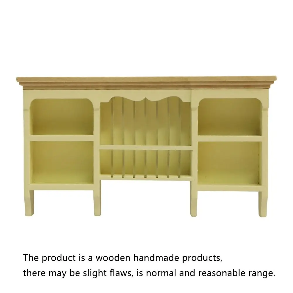 面白い木製 1:12 ドールハウス収納キャビネットシミュレーションドールハウス家具壁掛けキャビネットミニディスプレイ棚子供のおもちゃ