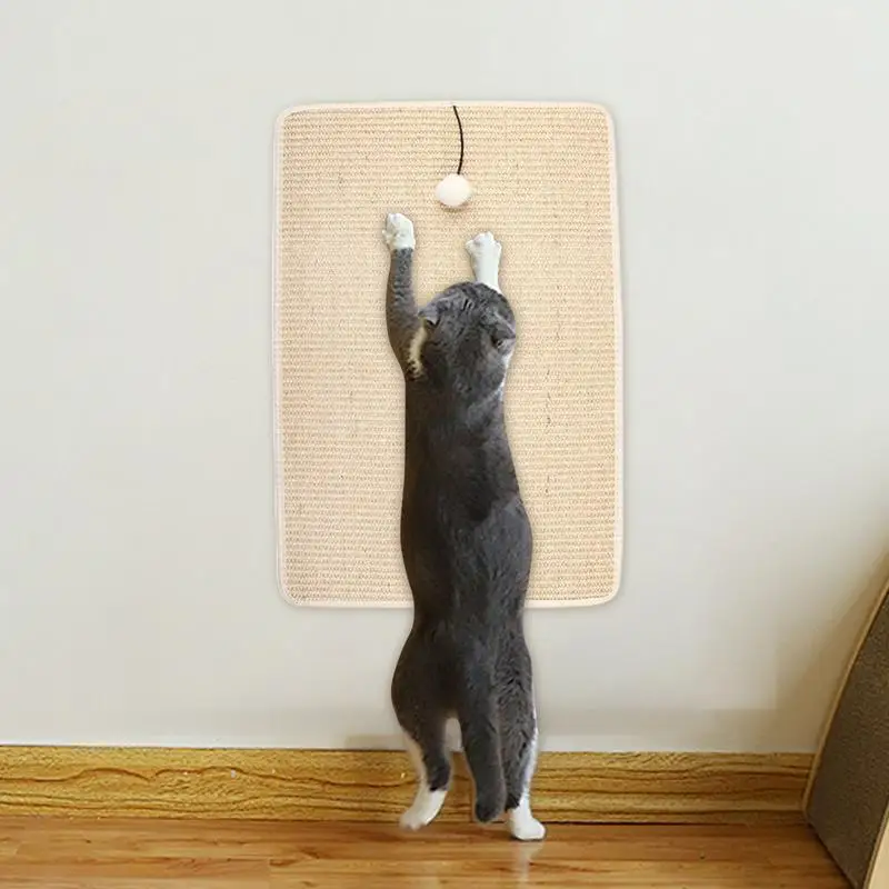 Pet Cat Scratching Board Natural Sisal Cat Scratcher Blanket Cat Scratcher Sisal Mat Board Cat Scratch for Sharpen Nails