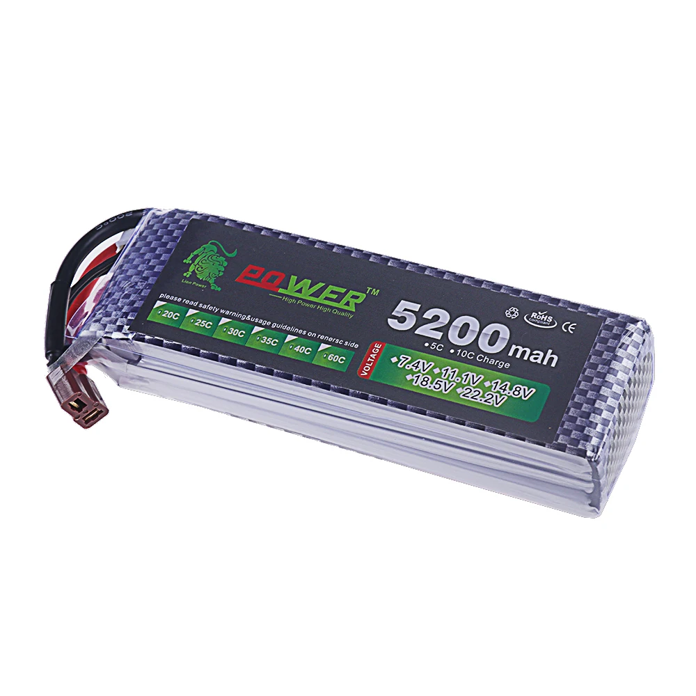 Upgrade 5200mAh 40C 11.1V Drones Lipo Battery For RC Helicopter Quadcopter FPV Racing Drone Parts With XT30/XT60/T JST Plug