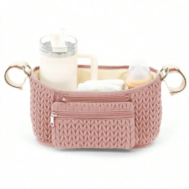 New Lightweight Baby Stroller Storage Bag Portable Travel Mulyi-pockets Pram Hanging Bag For Baby Bottle Diaper Cup