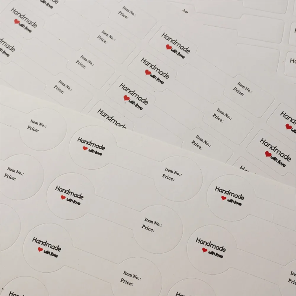 100Pcs Jewelry Price Tags Jewelry Tags Self Adhesive White Blank Price Tags for Necklace Earring Bracelet Price Rectangle Labels