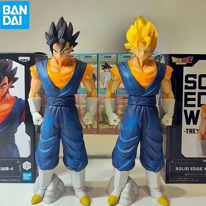 Bandai Original Dragon Ball Z Anime Vegetto Pvc Action Figures 230mm Dbz Vegetto Figurine Model Toy Collectible Toys