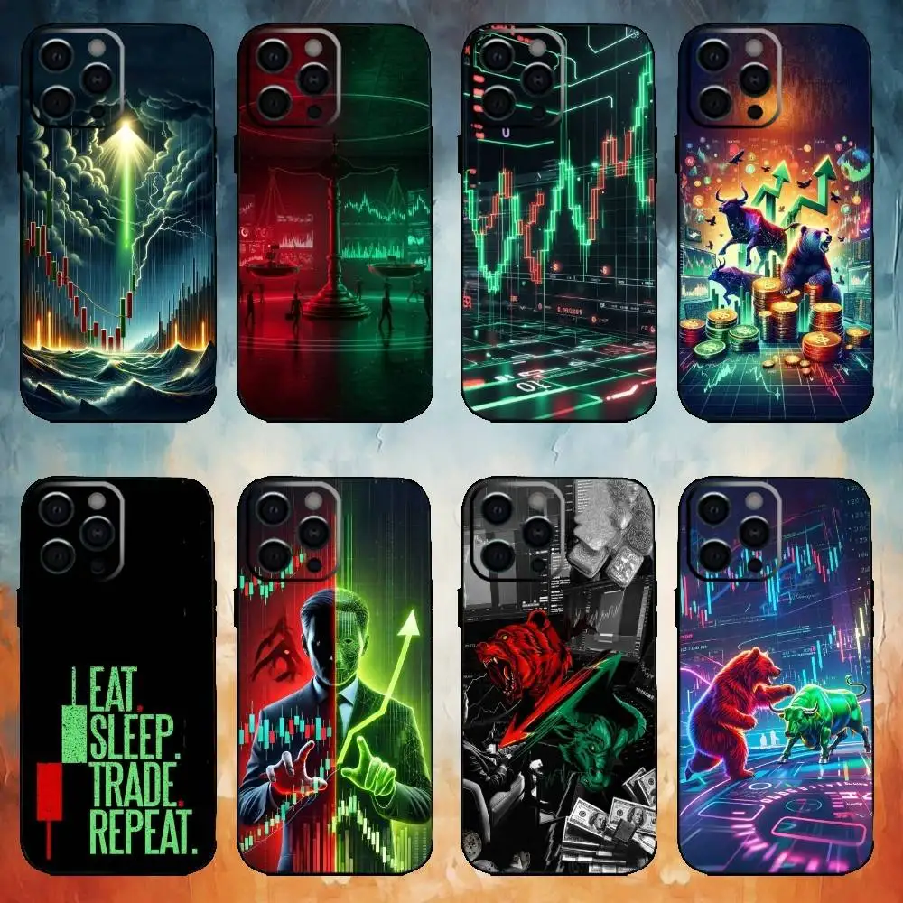 

Day Trading Day Trader Phone Case For iPhone17,16,15,14,13,12,11 Plus,Pro Max Soft Black Cover