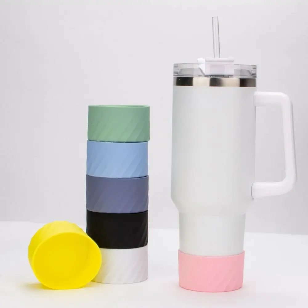 7.5cm Silicone Bottle Bottom Sleeve Cup Accessories Spill Proof Stopper Protective Case for Iceflow 40 oz/Hydroflask 12-24 oz