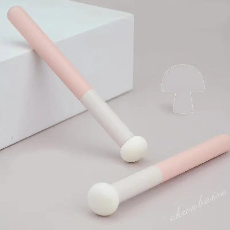 ミニキノコ型コレクターブラシ,柔らかく,化粧品,メイクツール,コンシーラー,実用的