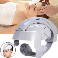 Vibration Head Massage Easy-brain Massager Electric Head Massage Relax Brain Acupuncture Points Stress Release Machine w/AC Plug