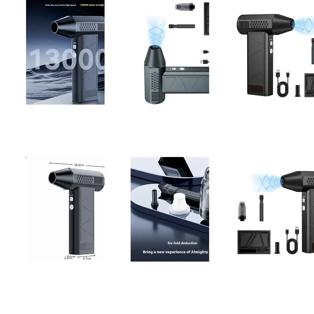 

Cordless Blower Vacuum 3Modes USB Rechargeable For PC Components Home Appliance A4WF