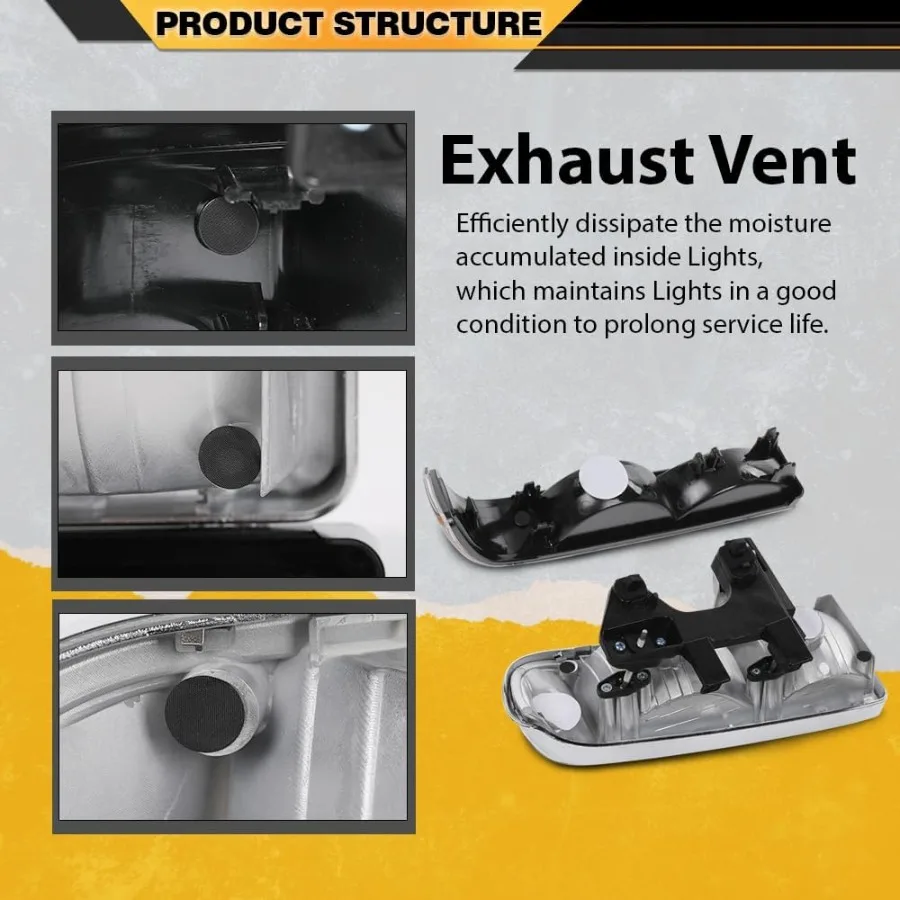 المصابيح الأمامية المصابيح الأمامية الوفير بدوره مصباح إشارة ث o المصابيح 1 زوج متوافق مع 1998-2005 تشيفي السترة صالح ل 1998-2004 تشيفي S1