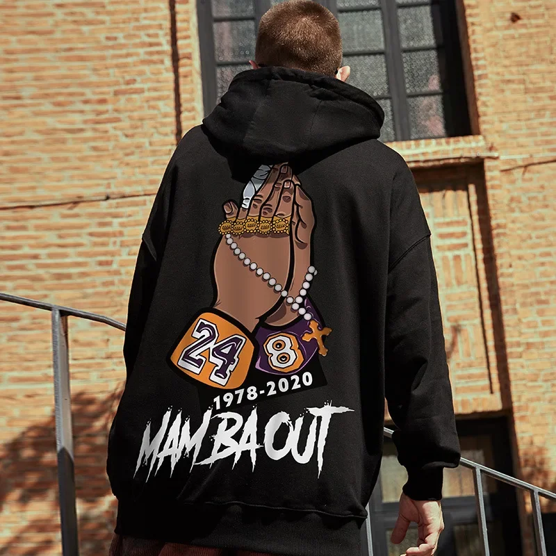 

Hip Hop Oversize Hoodies Men Big Size 8XL Long Sleeve Hooded Sweatshirts Streetwear Retro Print Harajuku Shirt Loose Cotton Tops