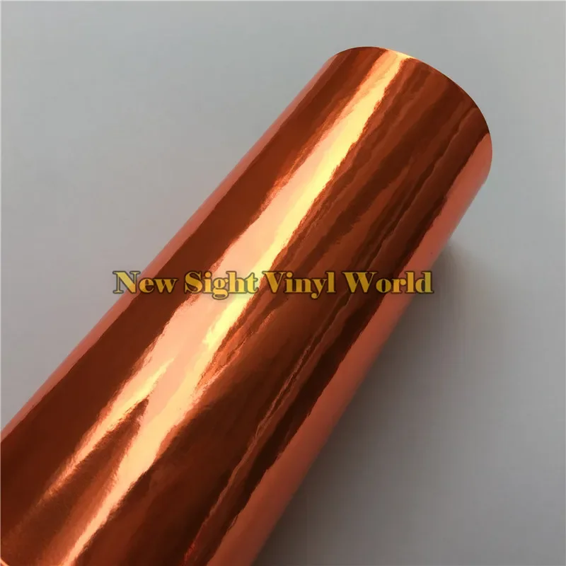 Best Quality Stretchable Chrome Orange Vinyl Wrap Car Styling Film Sheet Air Free Bubble