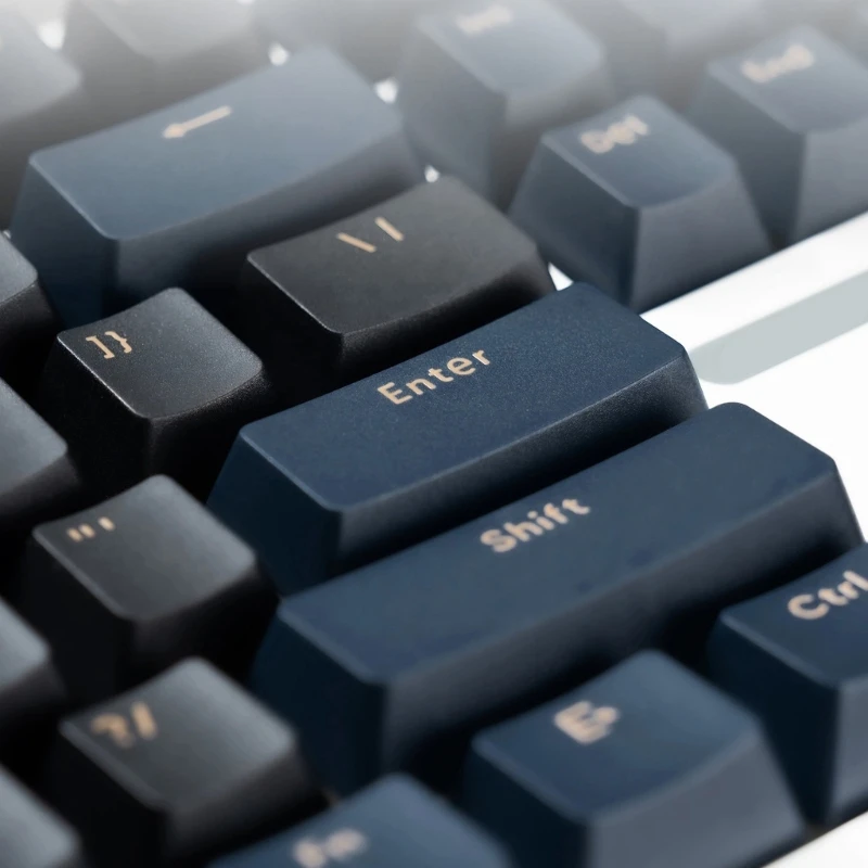 DN59 117 블루 사무라이 PBT 기계식 키보드용 이중 샷 키캡 OEM 프로필