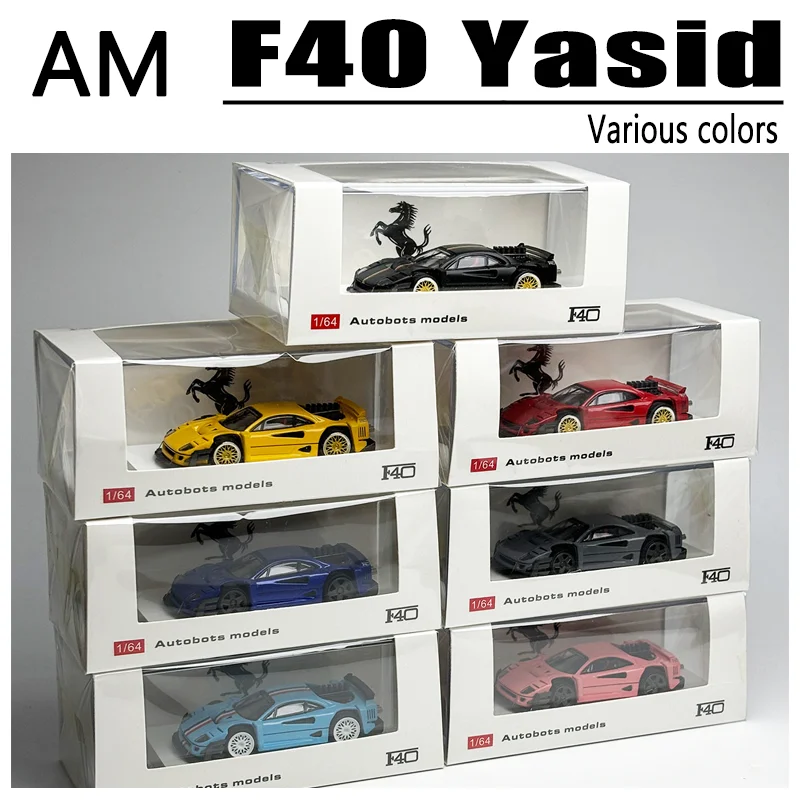 Autobots Models AM 1/64 F40 Yasid in Stock Alloy Car Static Die Cast Vehicles Collection Model Car Toy