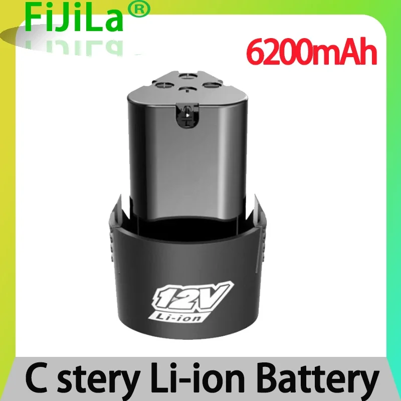 100% neue 12V 6200mAh Lithium-Battery18650 Li-Ion Batterie Power Werkzeuge zubehör Für Akkuschrauber Bohrmaschine Akku