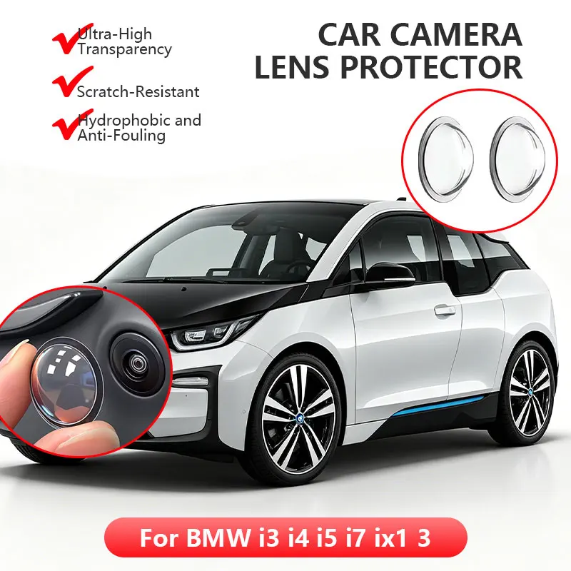 

For BMW i3 i4 i5 i7 ix1 3 Car Camera Protective Cover Lens Cover Specific Car Mounted 360 Reverse Camera Protective Cover