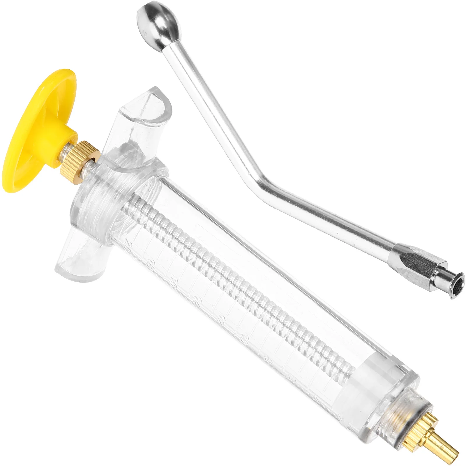 

2Sets Veterinary Pill Shooter for Livestock Drencher Tool with Scale Adjustable Medicine Injector for Farm Use Animal