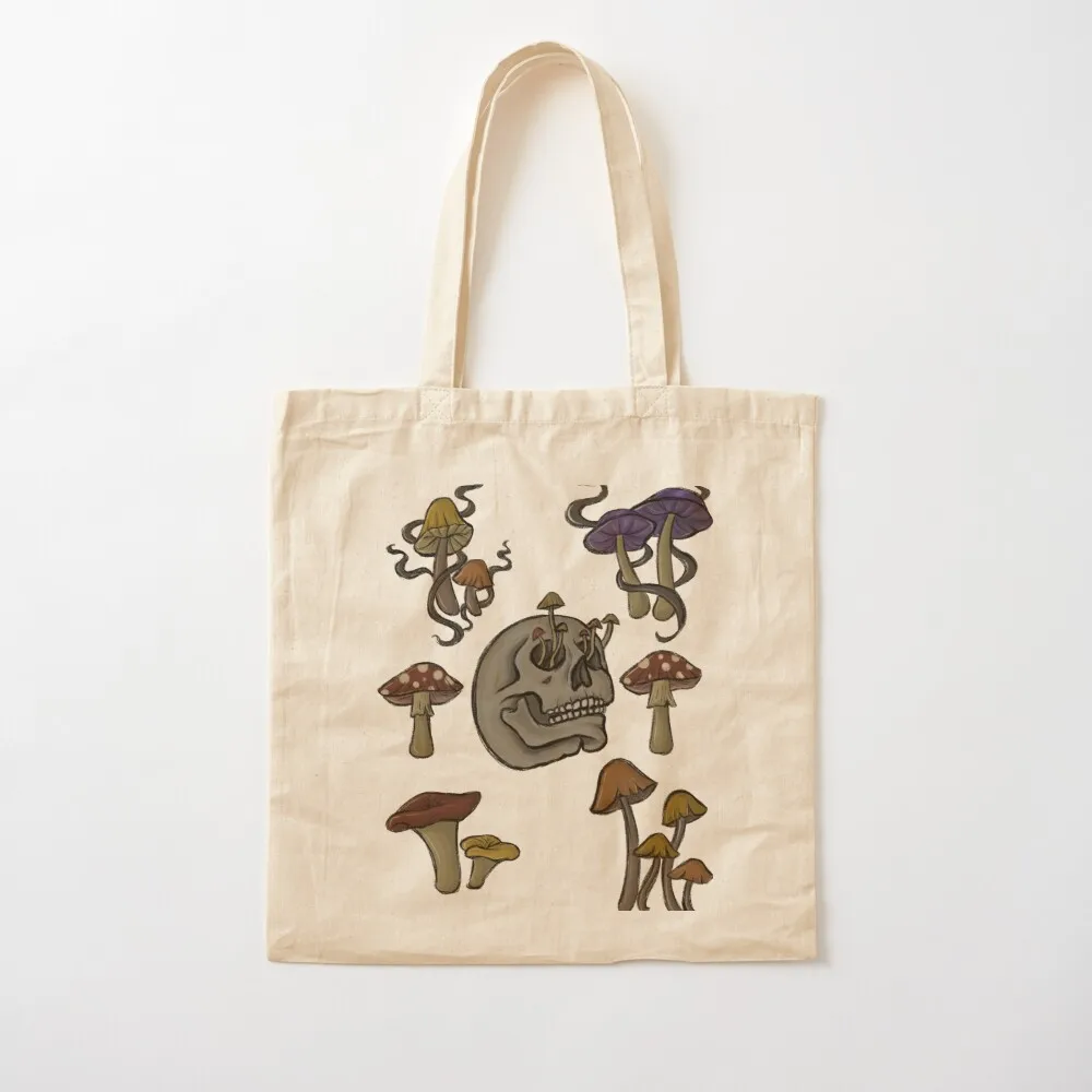 

Mushrooms Tote Bag eco pack shopping trolley bag free delivery bags reusable shopping bags Canvas Tote Bag