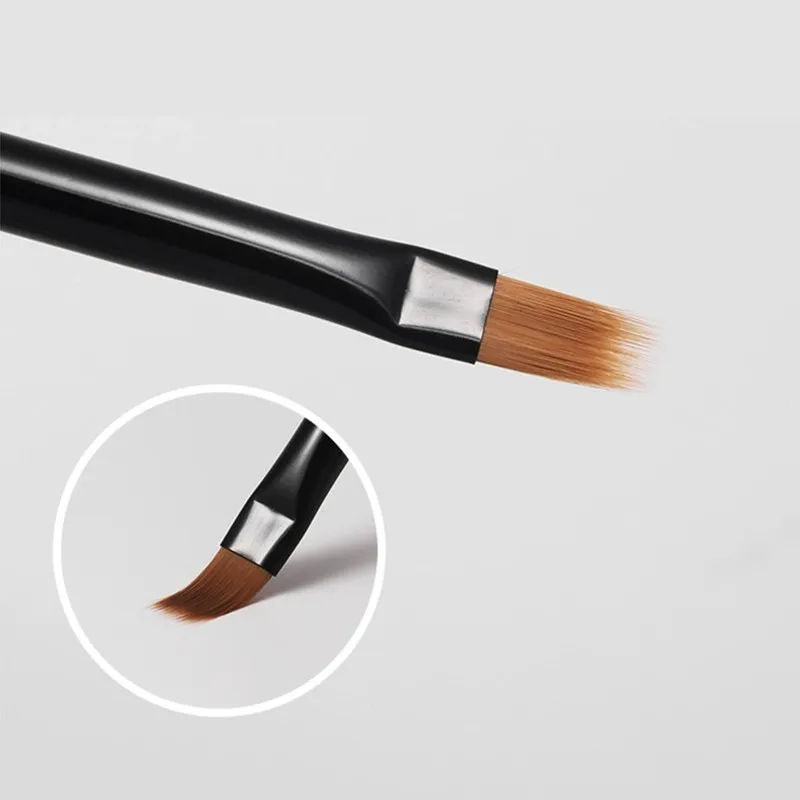 1/3/5Pcs Round Wood Handle Nail Ombre Brush Nail Art Painting Pen Brush UV Gel Polish Gradient Color  Acrylic Nail Drawing Pen