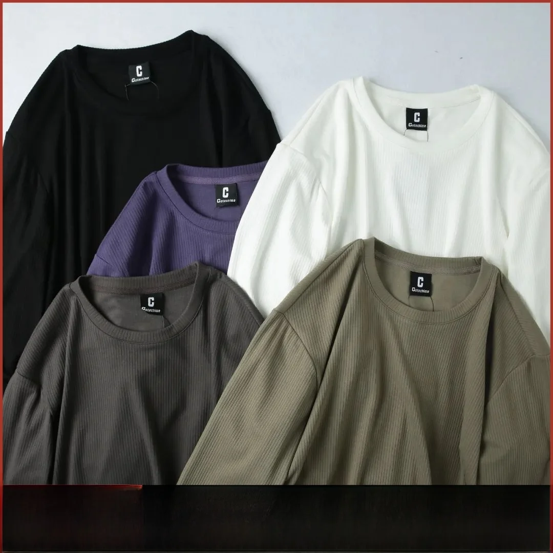 

round Ne Sweatirt Soft Cotton Velboa Texture Men's Faionable Casual Base Layer T-irt for Autumn Winter