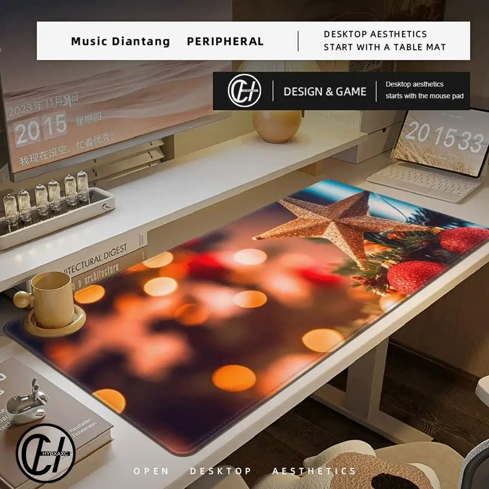 

Christmas Mouse Pad Cute HD Desk Pad Extended Gaming Keyboard Mats Large 90x40cm XXL Gamer Mousepad