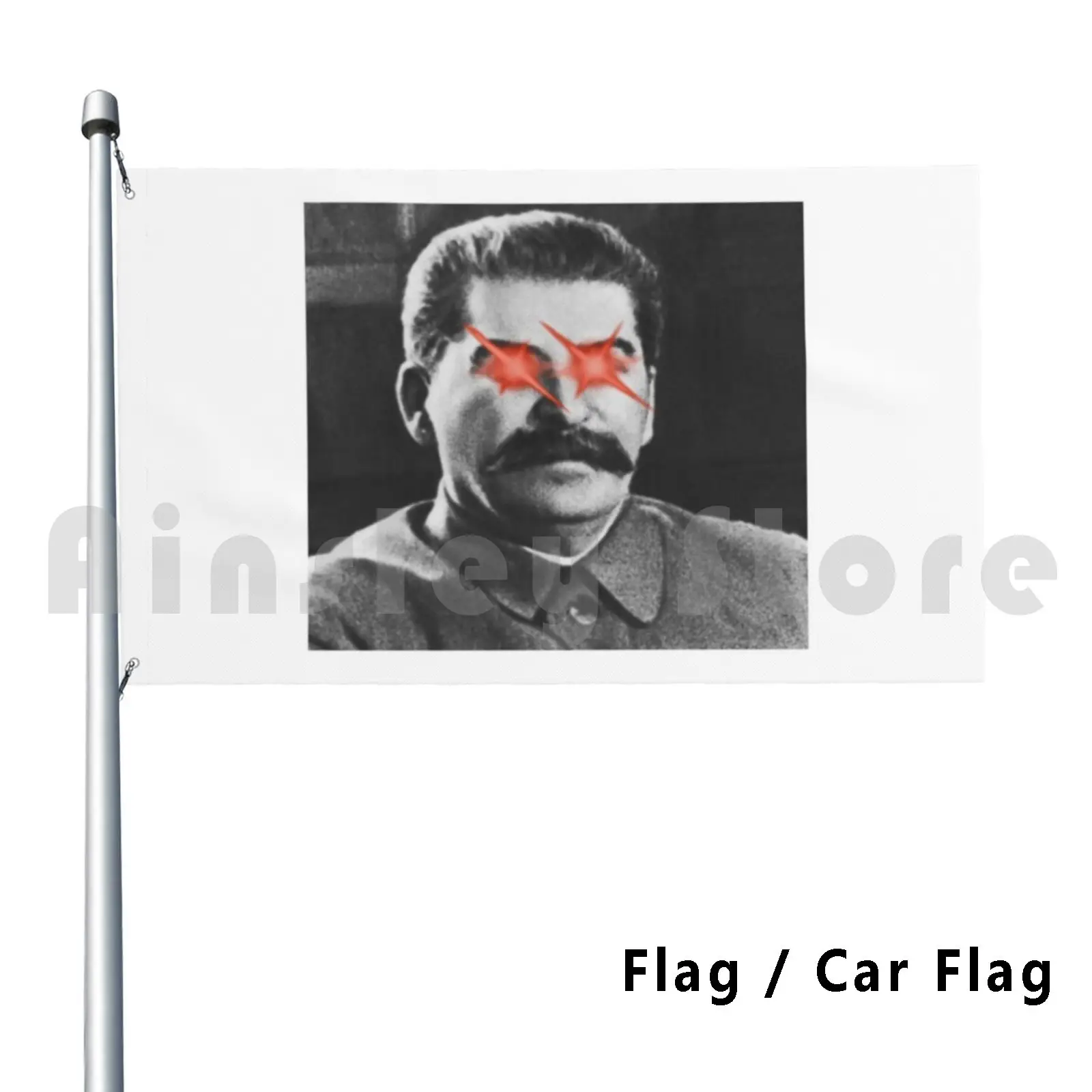 Triggered Stalin Flag Car Flag Funny Stalin Triggered Soviet Ussr Angry Mad Soviet Union Marxist
