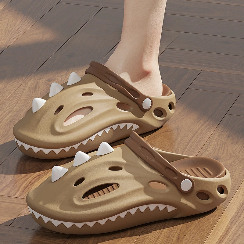 Shark Slippers Clog Men Slides Clapper Cloud Platform Summer Beach Indoor Eva Sandals Flat Woman Ladies Non Slip Shoes Female