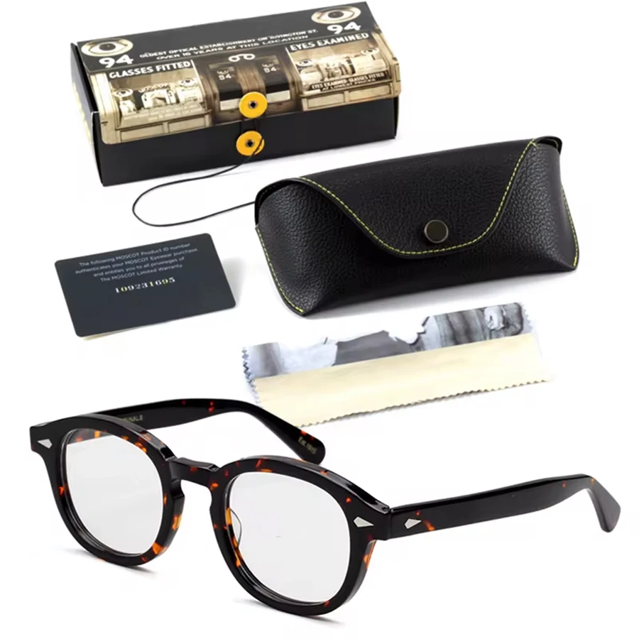 Men's Spectacle Frame Johnny Depp Style Glasses Transparent Lens Brand designer Computer Male Round Vintage Eyeglasses