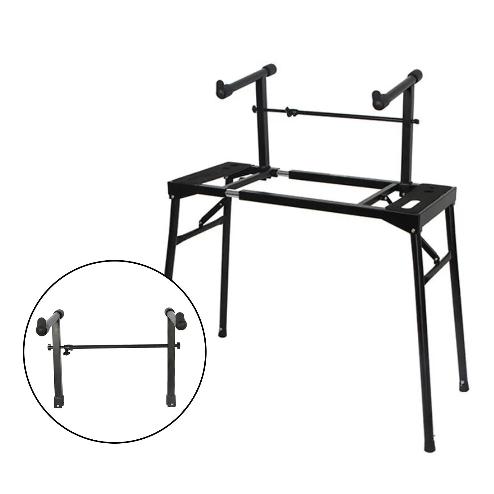 Piano Keyboard Stand Adjustable Length Heightening Electronic Piano Stand