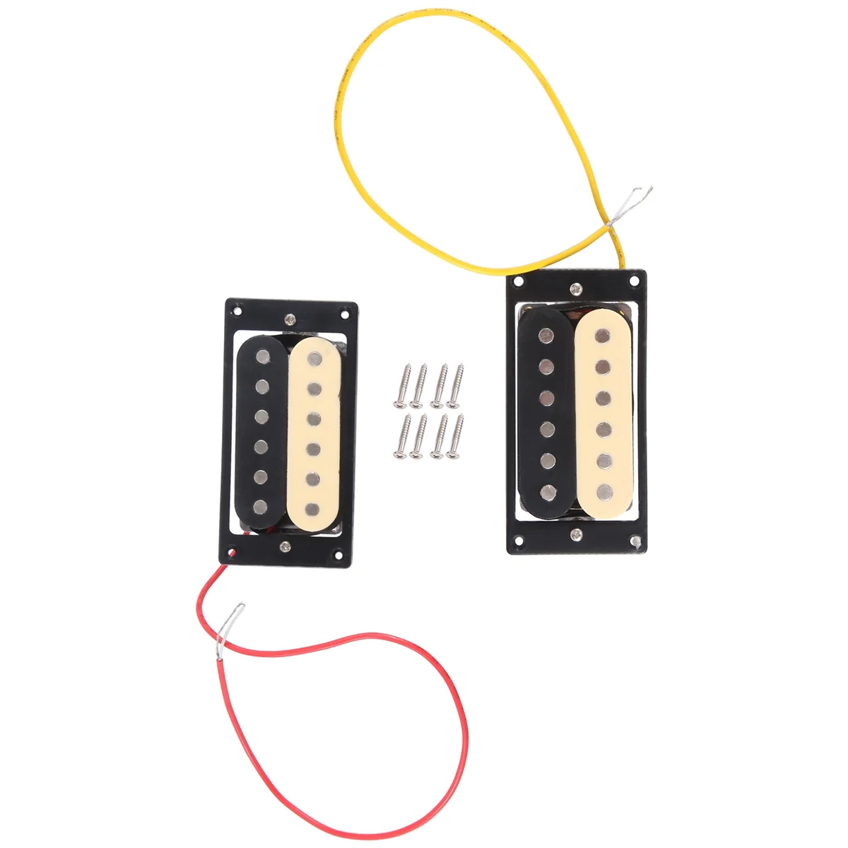 YHVC-2Pcs Electric Guitar Pickups 50/52 Zebra Faced Humbucker Double Coil Electric Guitar Pickups