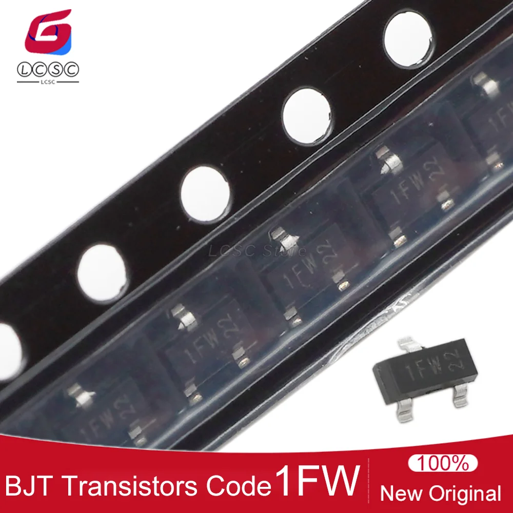 20-100Pcs/Lot Original BC847B,215 SOT-23 45V 100mA NPN Transistor Bipolar BJT Triode BC847B Marking Code 1FW