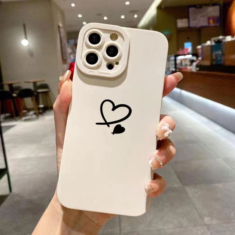 Love Heart Print Graphic Phone Case For Xiaomi Redmi Note 13 12 Pro Plus 5G 13 12S 12 11S 11 10 Redmi 13C 4G Soft Silicone Cover