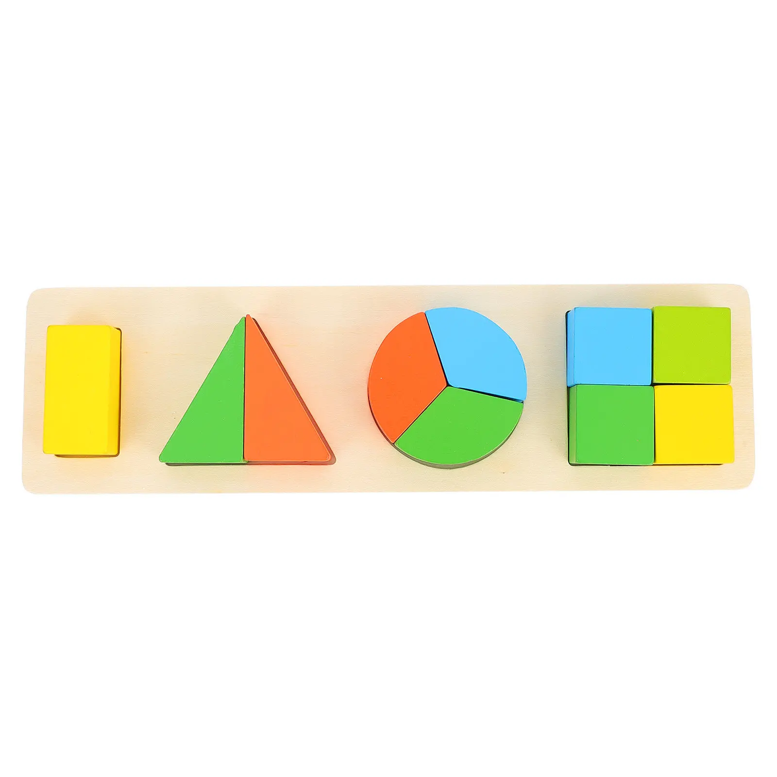

1 Set Geometric Matching Learning Puzzle Early Education Wood Shape Blocks Cognitive Development Game for Kids