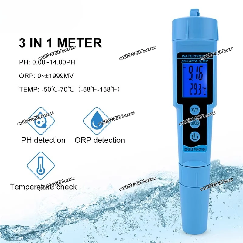 المحمولة 3 في 1 اقلام الفحص جودة المياه PH-689 PH/ORP/درجة الحرارة PH الموصلية كشف خزان الأسماك #3