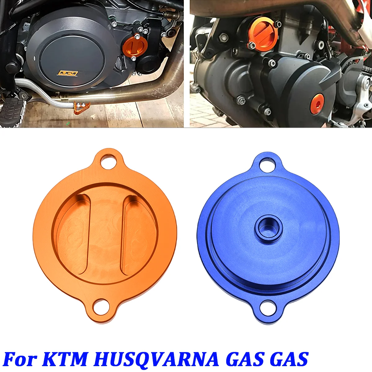 

Motocross CNC Engine Oil Filter Cap Cover Plug For KTM SXF XCF XCW EXCF XCF-W FREERIDE FC FE 250 350 400 450 500 530 2013-2022