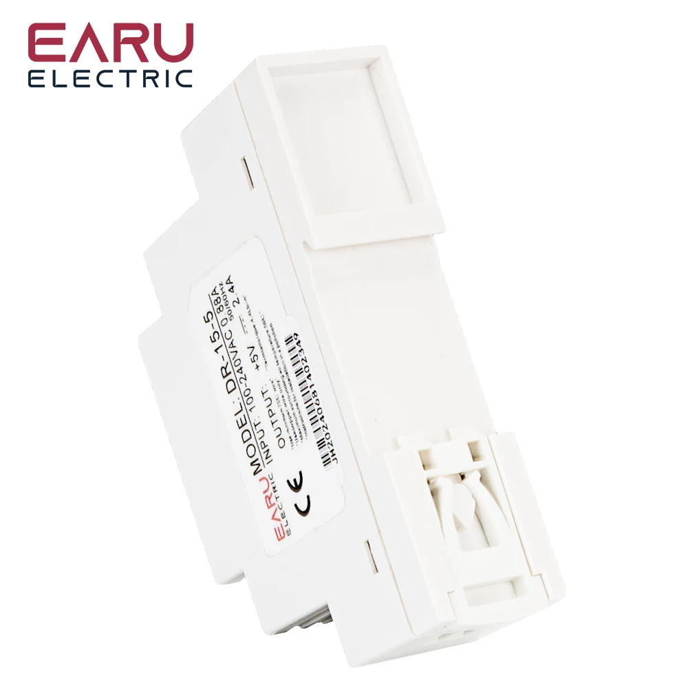 Zasilacz przemysłowy na szynę DIN, pojedyncze wyjście, 5V 12V 24V, 15W 30W 45W 60W, model DR-15 DR-30 DR-45 DR-60 -5/12/15/24 — zdjęcie 7