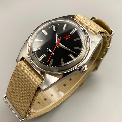 Imagen 1 del producto Reloj mecánico para hombre Shanghai 8120 Movimiento mecánico manual Reloj chino retro de 36 mm Adecuado para regalos de hombres