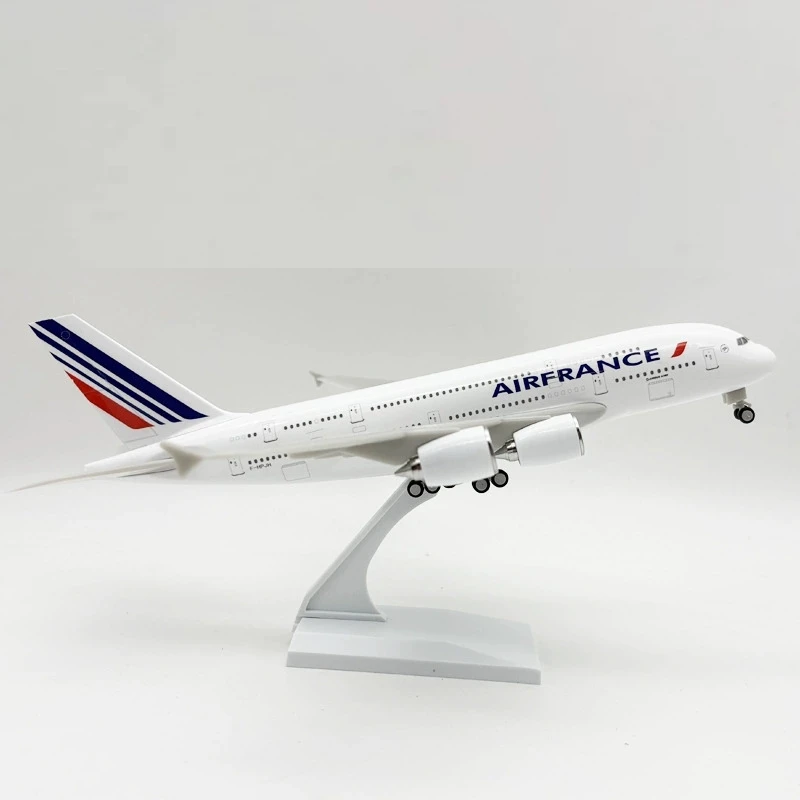 airplane kids toys 1/240 Scale 30cm B747 Air France A380 Airways For Boys Aircraft Model Kit (With Stand) Collected Gift By