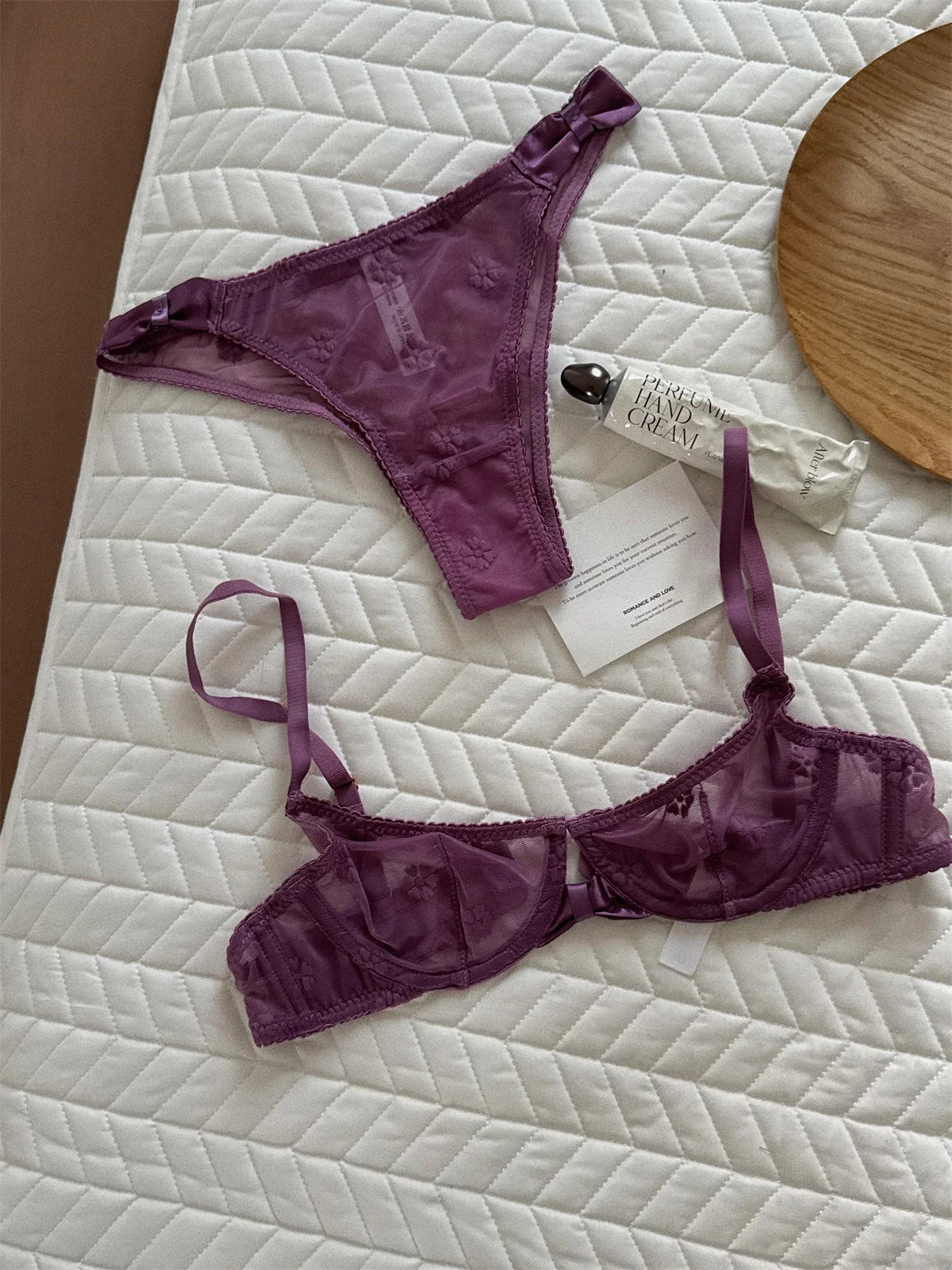 Embroidered  Elegant Bra Set Underwear Women Lrage Size Lingerie With Underpants Suit Push Up Adjustable Bralette