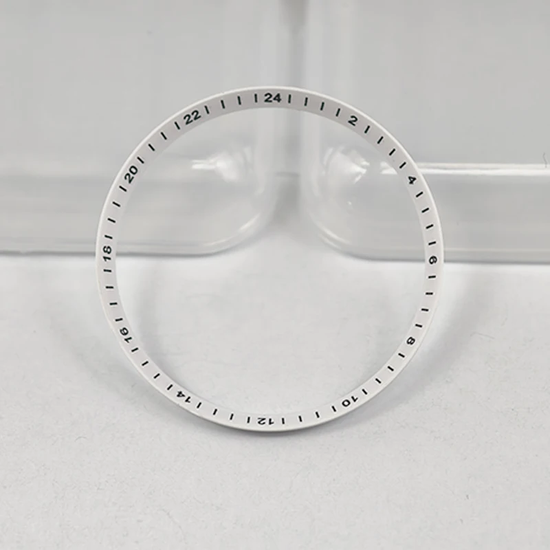 Dia 30.5mm Watch Chapter Rings Fits For SKX007 SKX009 SRPD Case Plastics Inner Ring NH35 NH36 Movement Men's Watch Refit Parts
