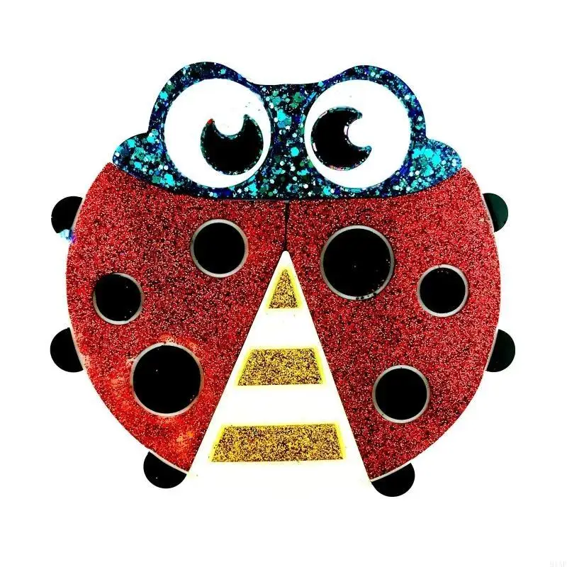 91AF Children Games Silicone Mold Cartoon Animal Kids Puzzle Mould for Epoxy Resin DIY Hand Craft Casting Tool
