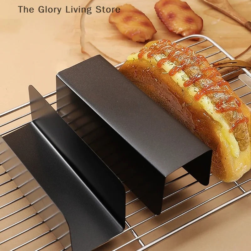 Non-stick Pork Chop Bun Mold Carbon Steel Bread Mold U-Shape Cookie Mold Cake For Kitchen Baking