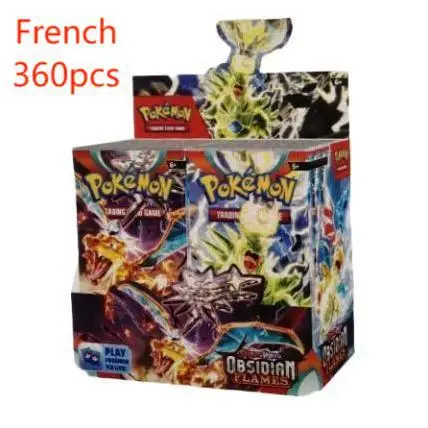 360pcs/box French Series Booster Card Pack Pokemon Board Game Battle Cartoon Anime Collection Cards Toy Gift