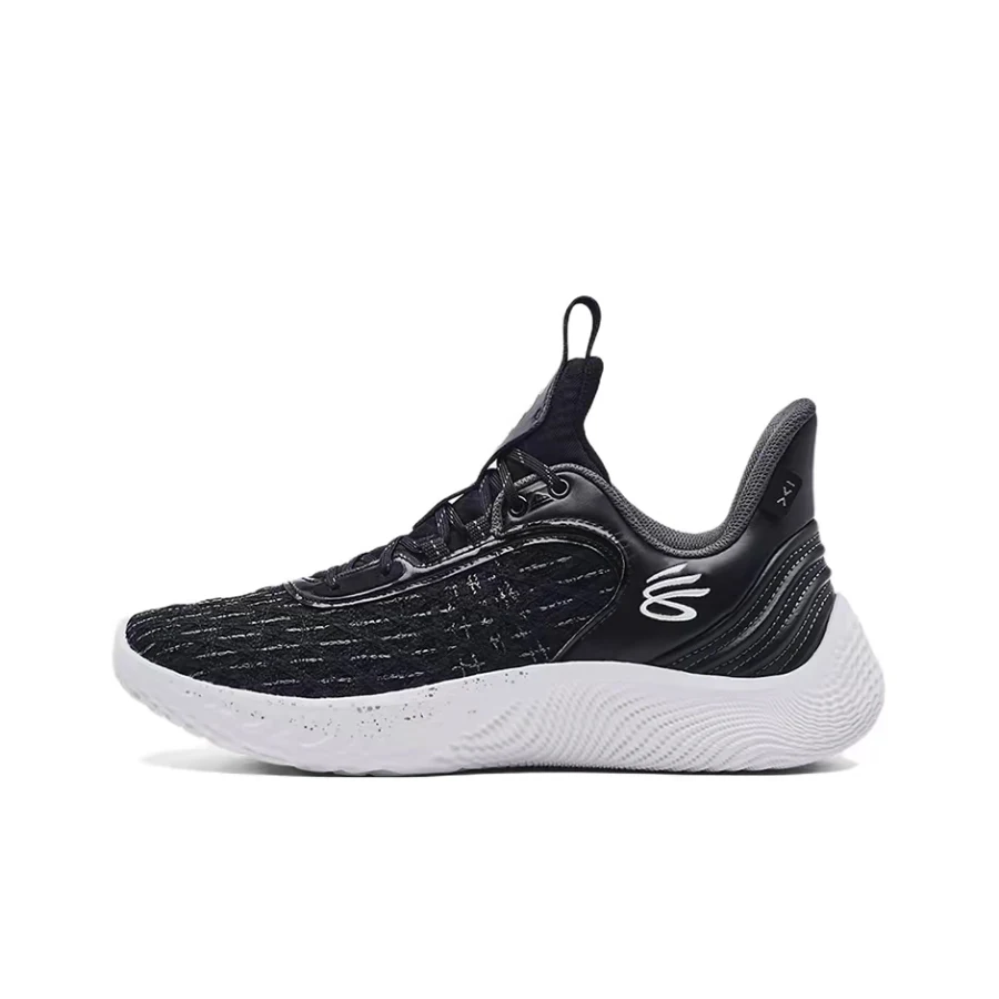 Under Armour Curry 9 Unisex White/Black Low-Top Basketball Shoes – Modern Versatile Design & Durable Comfort 3025631-001