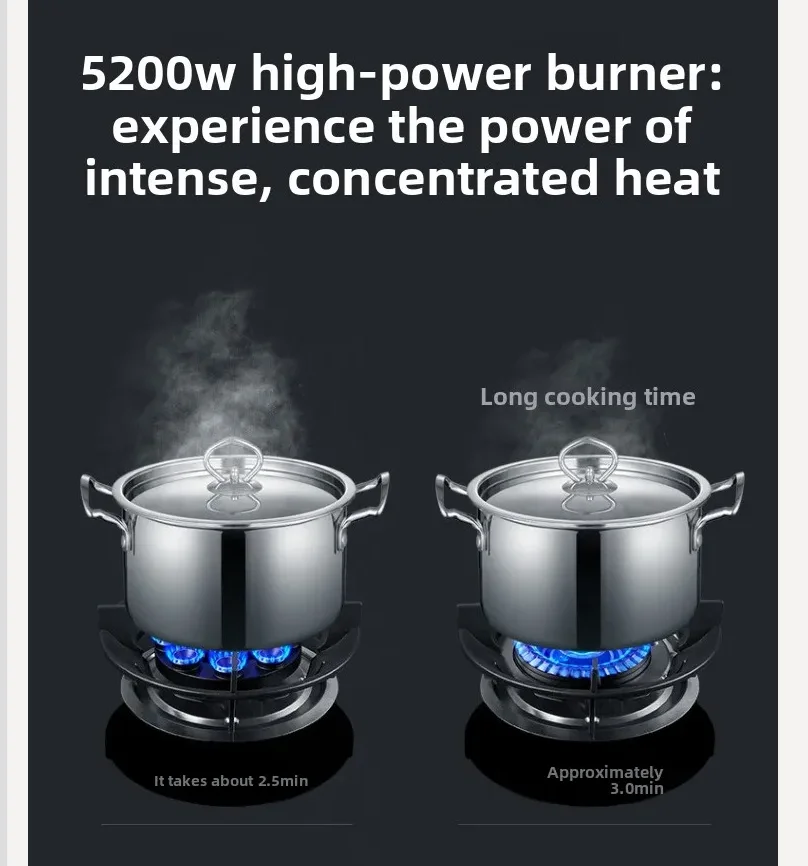 

Chigo Gas Stove Single Burner Built in Table Top Natural Gas LPG Energy Saving Cooker QAW