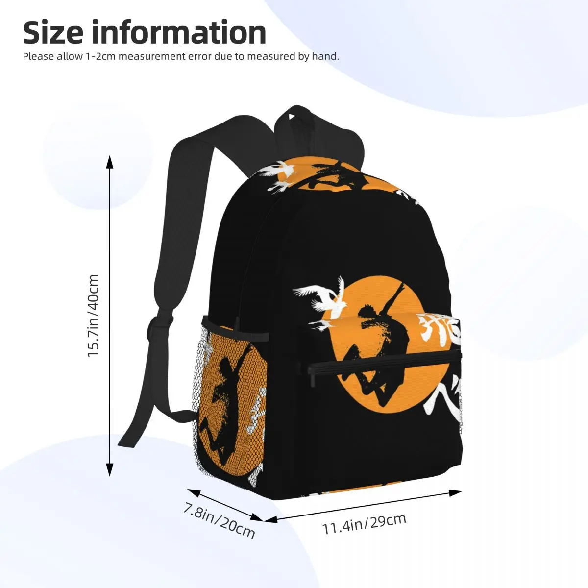Haikyuu Karasuno Fly High Manga Anime Student Backpack School Bag Hiking Travel Daypack for Men Women Bookbag Shoulder Bags