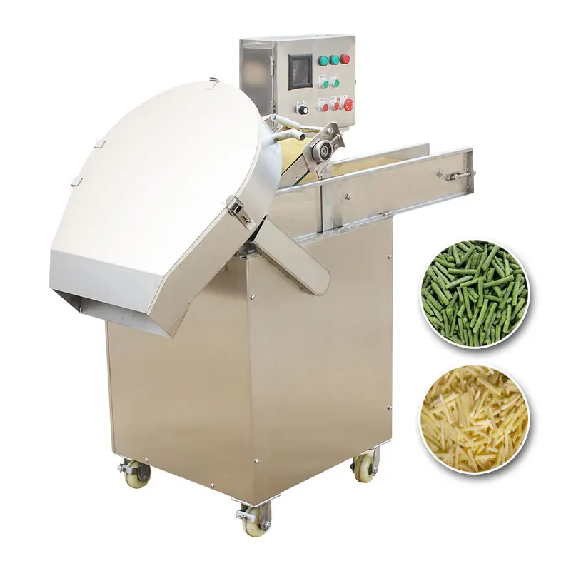 Industrial Automatic Vegetable Dice Slice Cutting Machine Vegetable Fruit Cube Slicing Dicing Cutting Machine