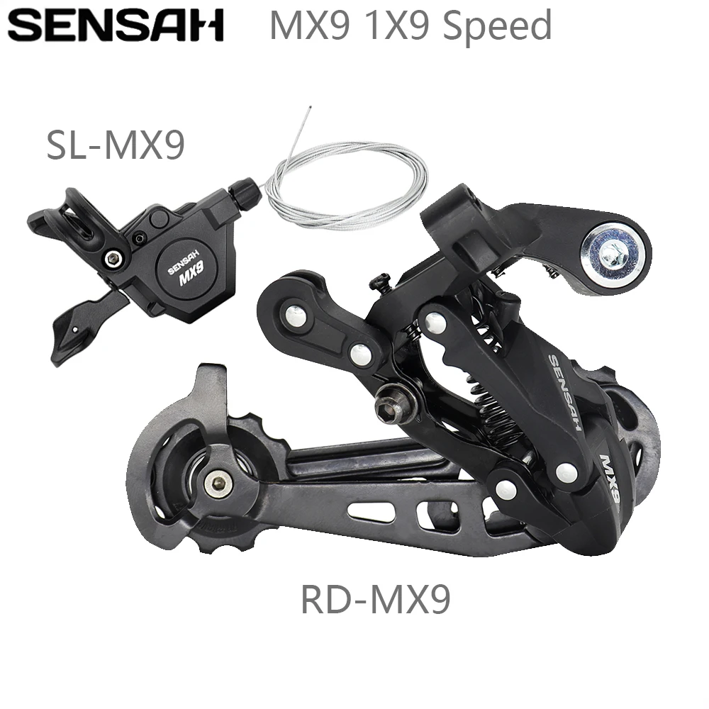 SENSAH MX9 1X9 Speed Right Shifter Lever Rear Derailleur For MTB Bike Derailleurs Groupset 9s Compatible Sram