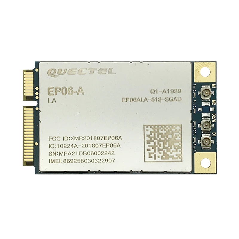 

Quectel EP06-A EP06 Mini Pcie LTE module B2/B4/B5/B7/12/B13/B25/B26/B29/B30/B66 4G FDD-LTE/TDD-LTD CAT6 Module