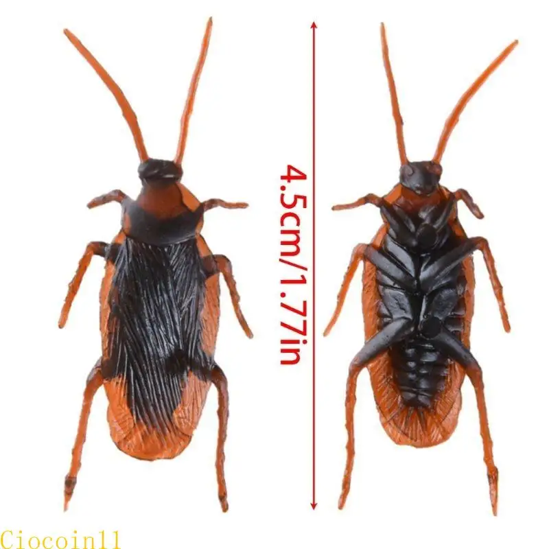 Y1ub 12pcs thực tế gián Bugs đồ chơi tháng tư Cá con ngày