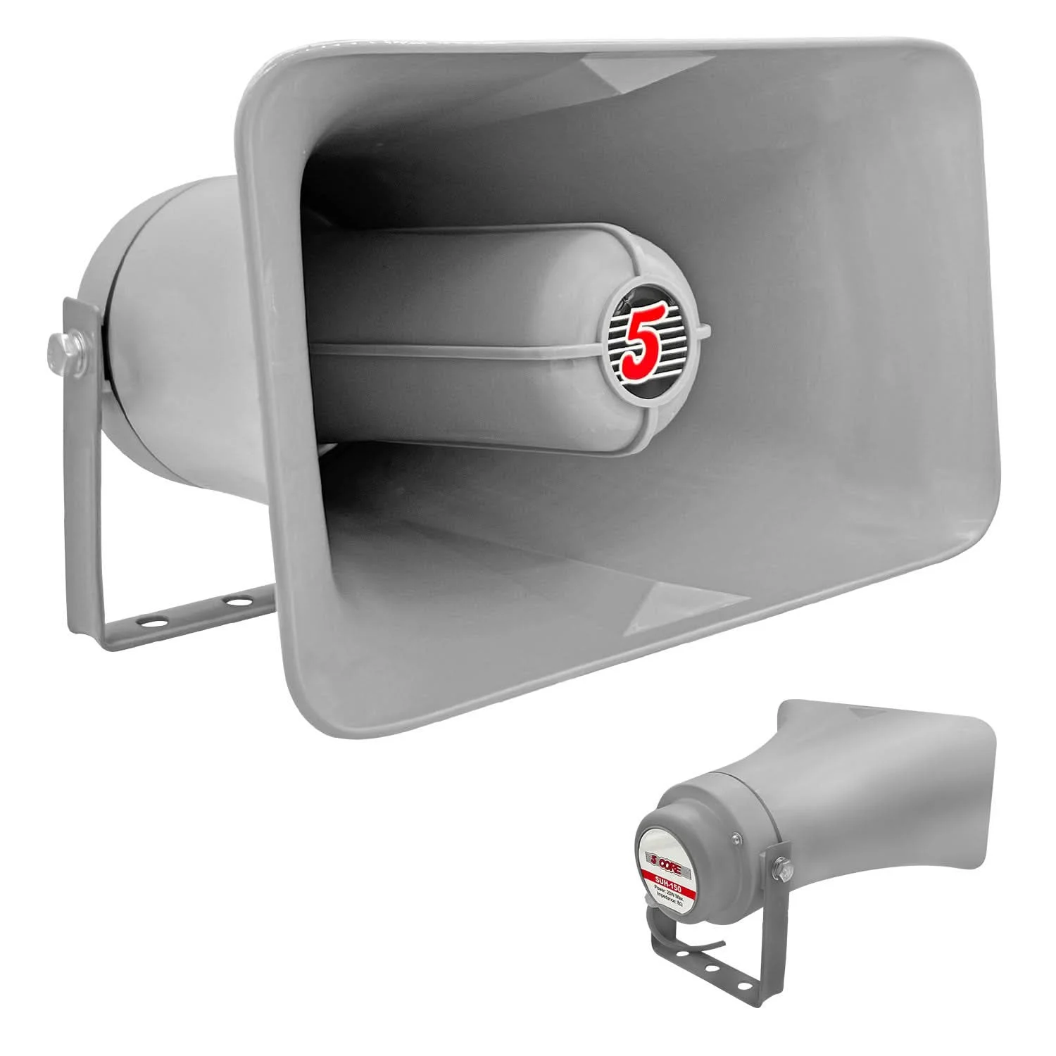 5Core PA Speaker 10 Inch 200W Bull Horn Loud Audio Outdoor Speakers System 8Ohm Reflex Megaphone