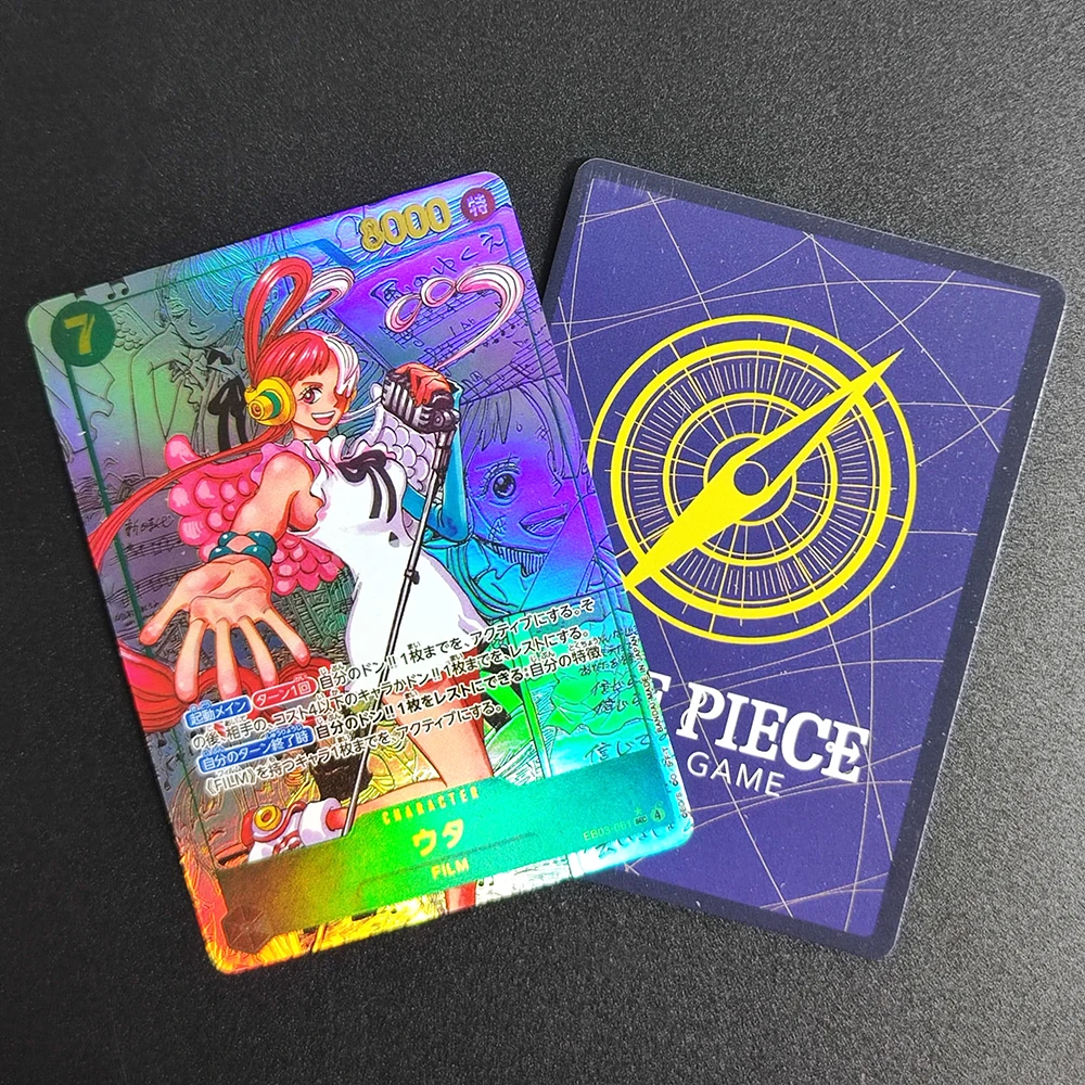 셀프 메이드 프록시 원피스 OPCG 일본 우타 EB03-061 SEC 캐릭터 핫 스탬핑 애니메이션 컬렉션 플래시 카드 장난감